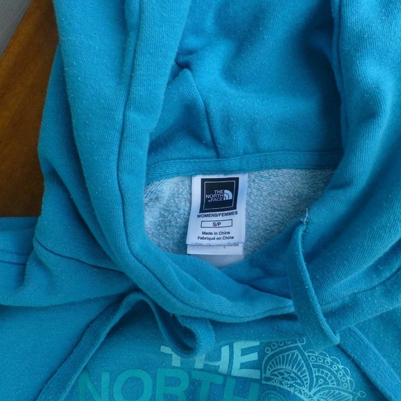 Women's The North Face Hoodie S subtle Blue Logo performance - Picture 6 of 7